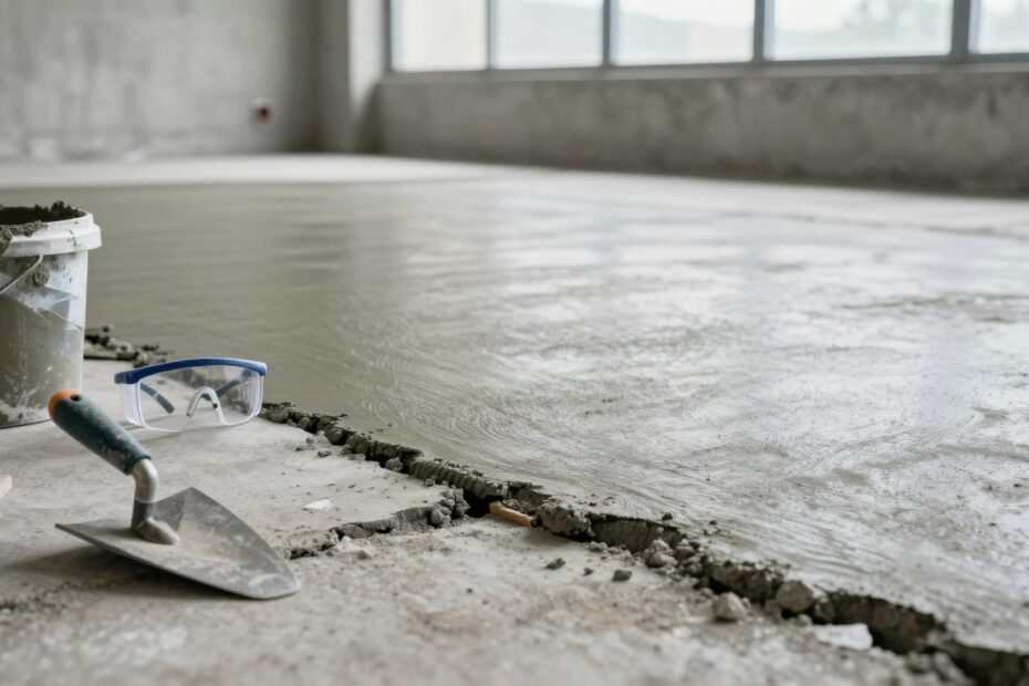 Czym uzupełnić ubytki w posadzce betonowej