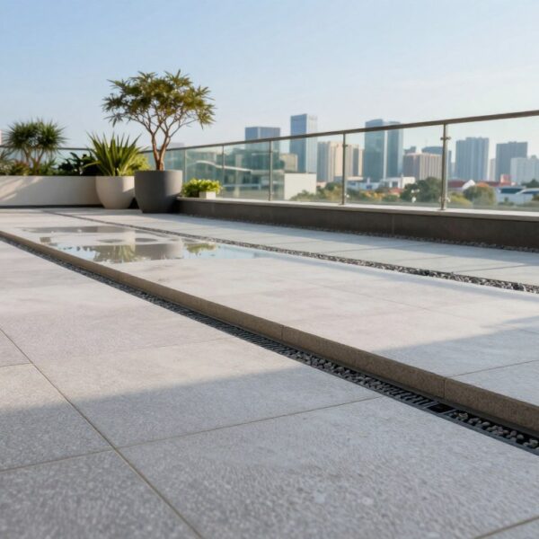 Czym wykonać spadek na tarasie