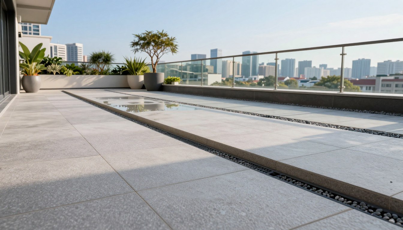 Czym wykonać spadek na tarasie