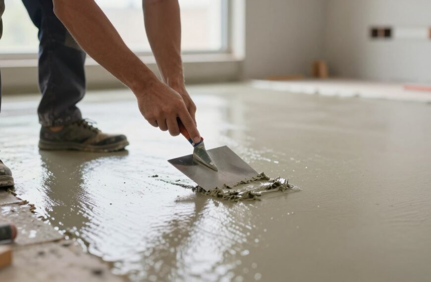 Druga warstwa wylewki samopoziomującej