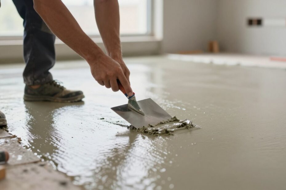 Druga warstwa wylewki samopoziomującej