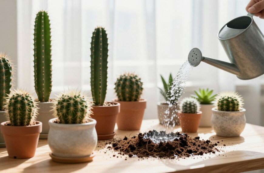 Jak często podlewać kaktusy, żeby nie doprowadzić do przelania roślin