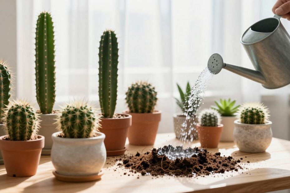 Jak często podlewać kaktusy