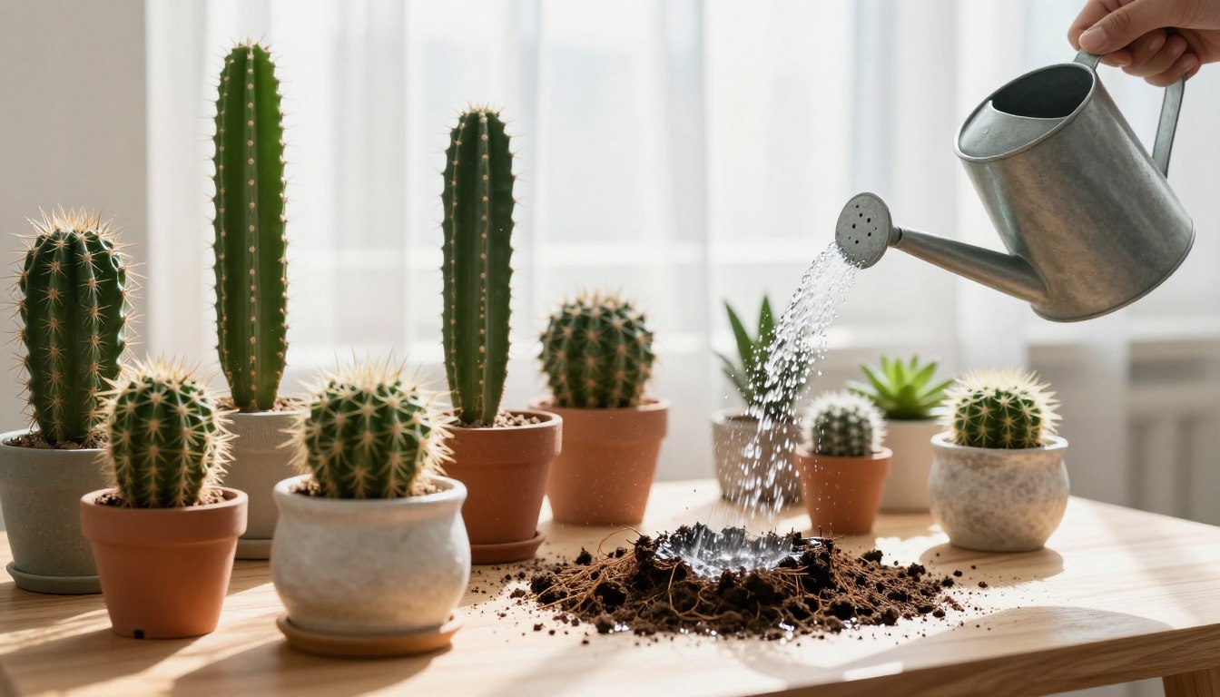 Jak często podlewać kaktusy