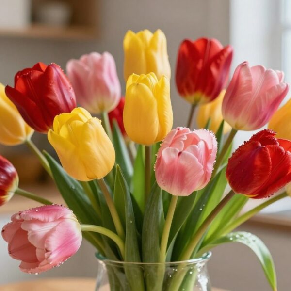 Jak ożywić tulipany, gdy tracą świeżość i opadają w wazonie
