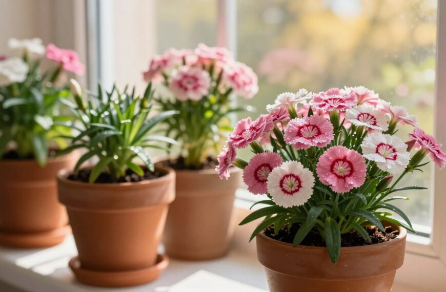 Jak przezimować goździki w doniczce