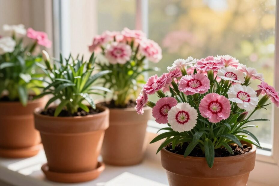 Jak przezimować goździki w doniczce