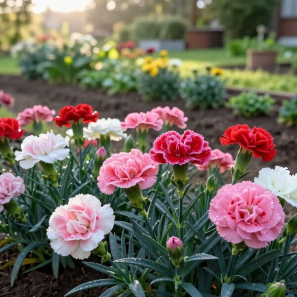 Jak rosną goździki i jakie warunki trzeba im zapewnić w ogrodzie