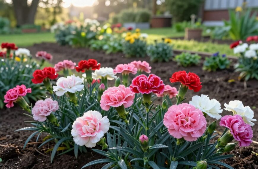 Jak rosną goździki