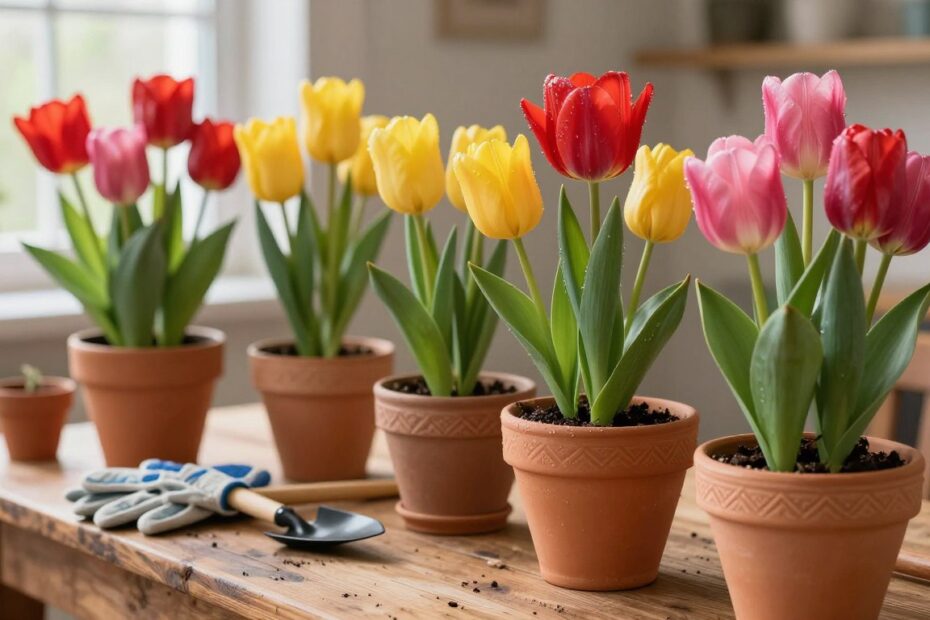 Jak sadzić tulipany w doniczce