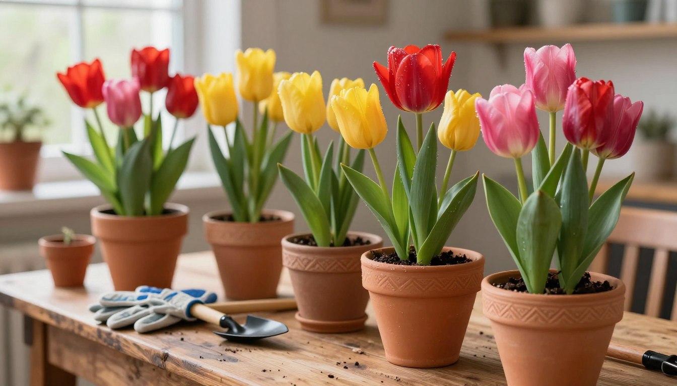 Jak sadzić tulipany w doniczce