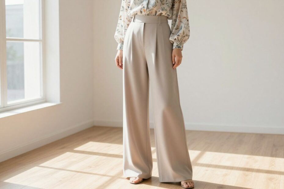 Jaka bluzka do szerokich spodni