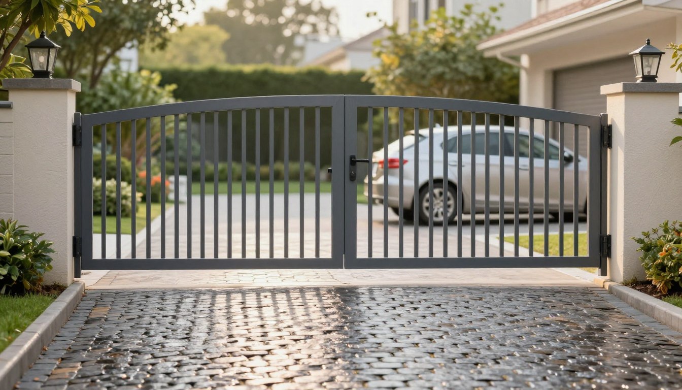 Jaka wysokość bramy wjazdowej nad kostką
